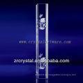 K9 3D Laser Peony grabado cristal con forma de pilar